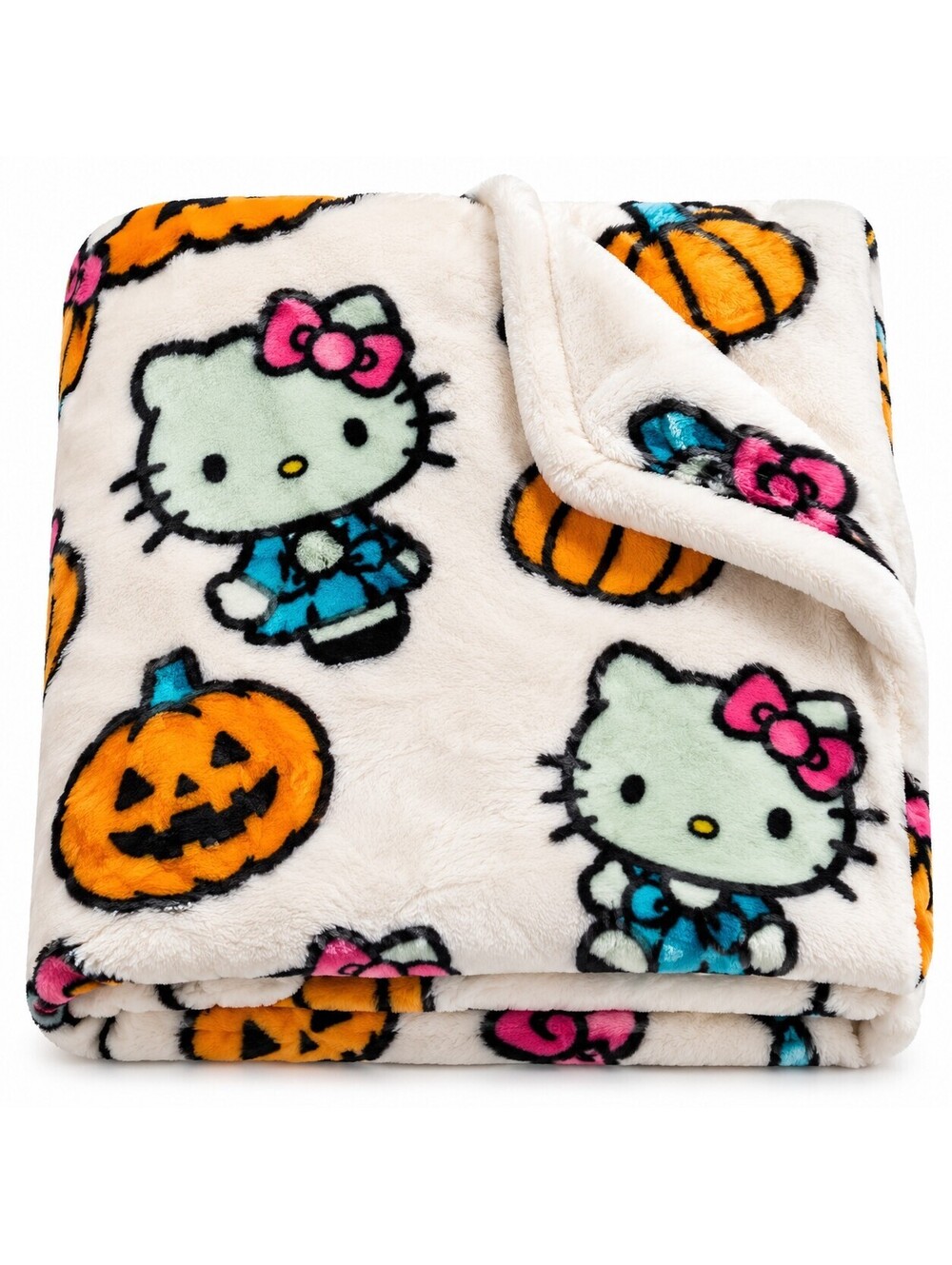 Hello Kitty Halloween Frankenstein Blanket